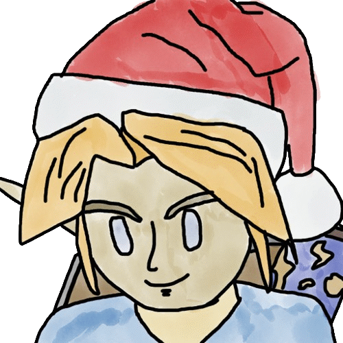 Link with Christmas Hat